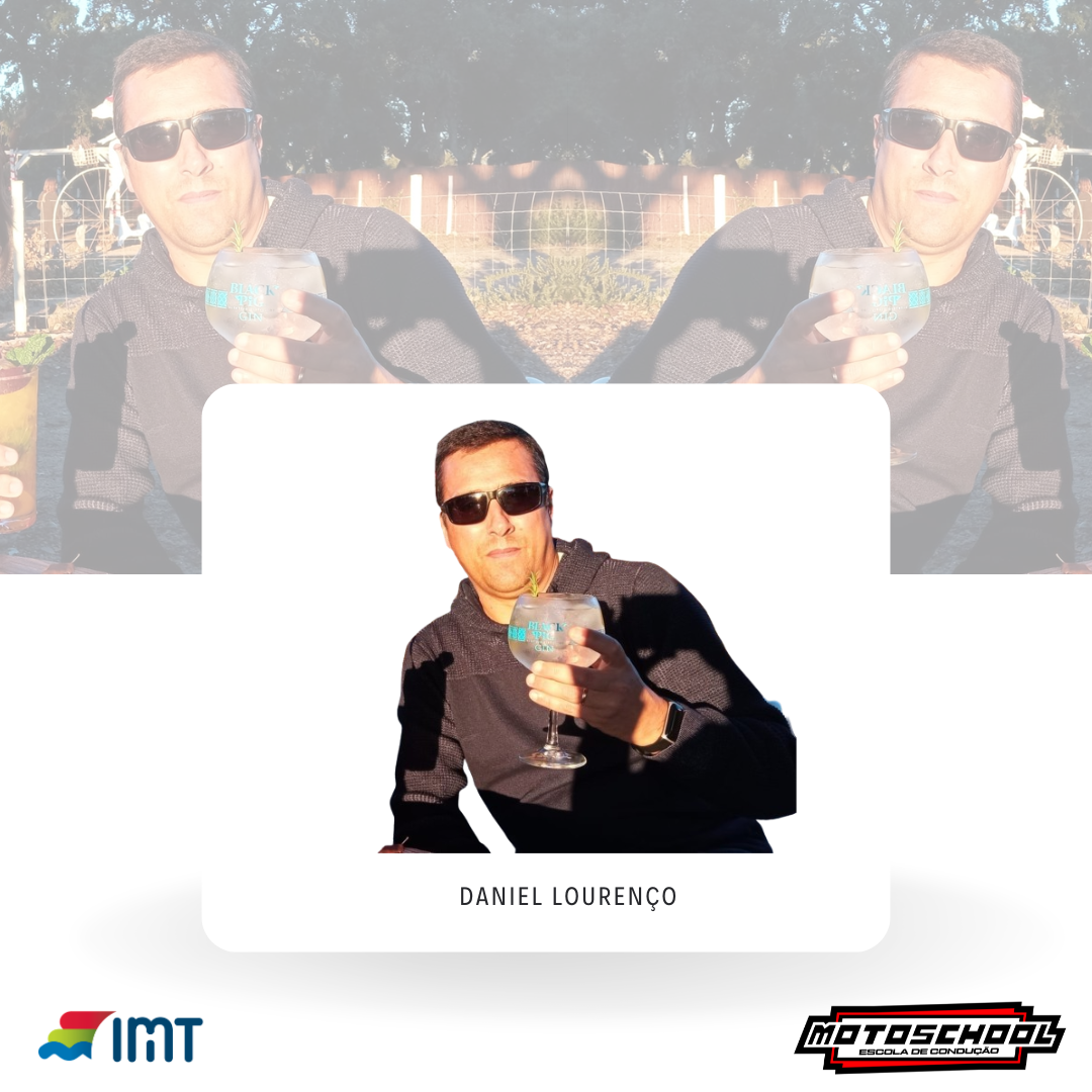 Daniel Lourenço   Instrutor  Instrutor desde 2010  Especialidade no ensino prático de categoria B.