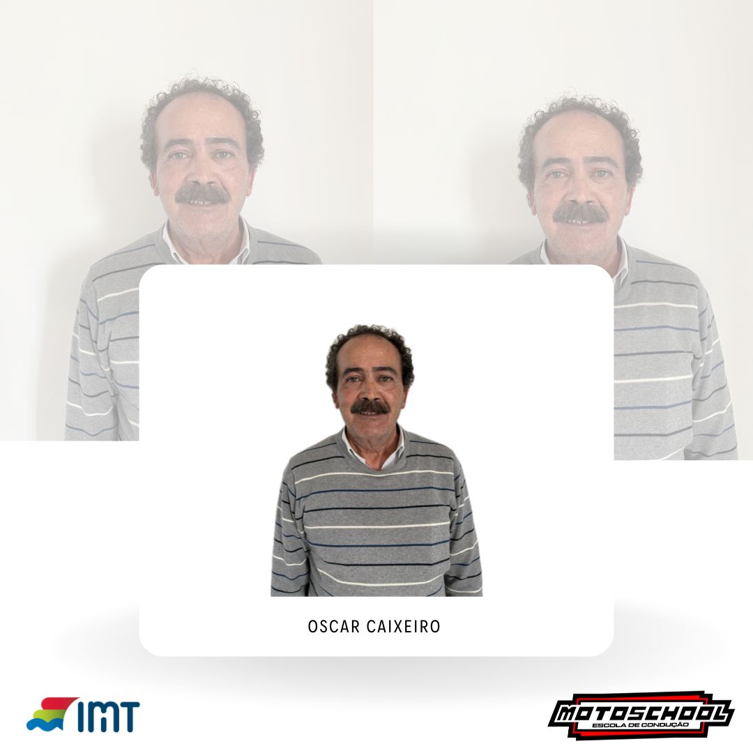 Oscar Caixeiro Instrutor  Instrutor desde 2010  Especialidade no ensino prático de categoria B.